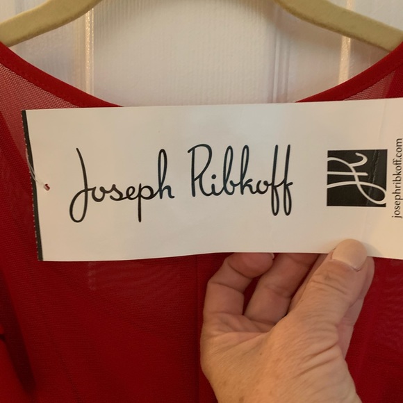 Red Joseph Ribkoff dress…..NWT - Picture 3 of 10